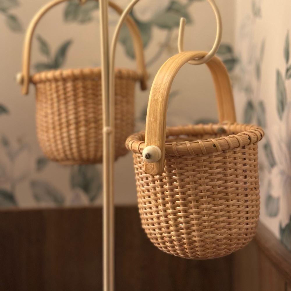 Vintage Miniature Nantucket Baskets - Set of 2